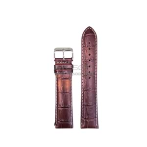 R4102W RODER DERİ KAYIŞ - KAHVERENGİ - BEYAZ - 18MM