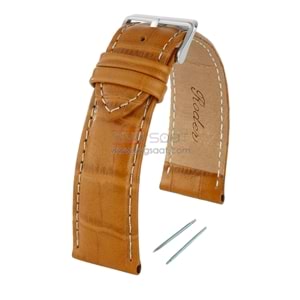 R4102W RODER DERİ KAYIŞ - TABA - BEYAZ - 18MM