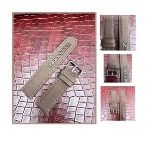 R4104S RODER DERİ KAYIŞ - KAHVERENGİ - 22X22MM