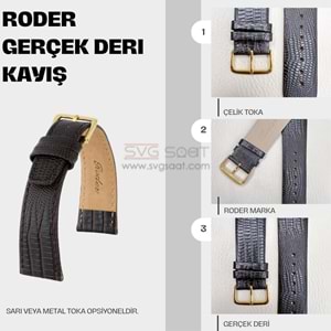 R4148 RODER DERİ KAYIŞ - KAHVERENGİ - 20MM