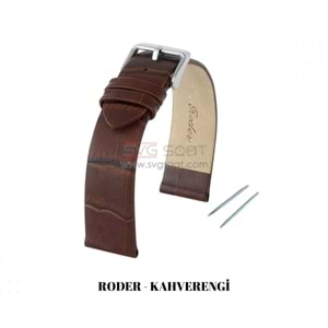 R4147 RODER DERİ KAYIŞ - KAHVERENGİ - 18MM