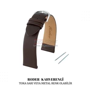 R4146 RODER DERİ KAYIŞ - KAHVERENGİ - 16MM