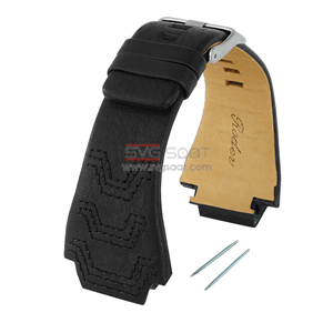 R4113 RODER DERİ KAYIŞ - SİYAH - 35MM