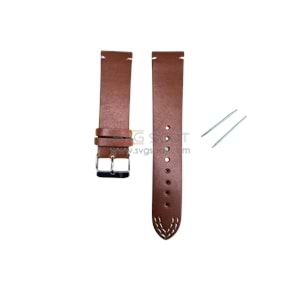 R4143W RODER DERİ KAYIŞ - TABA-BEYAZ - 24MM