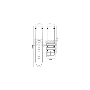 R4133S RODER DERİ KAYIŞ - KAHVERENGİ - 24MM