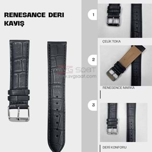 RS2004S RENESANCE DERİ KAYIŞ - MAVİ - 20MM