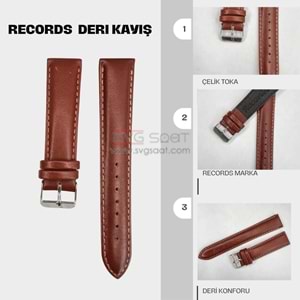 RC3001S RECORDS DERİ KAYIŞ - TABA - 24MM