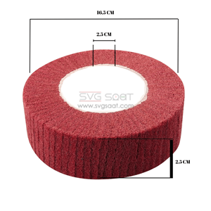 POLİSAJ KEÇESİ ÇAP - 16,5x16,5 CM - BORDO