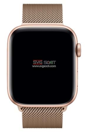 Apple watch uyumlu metal hasır kordon - GOLD - 38/40