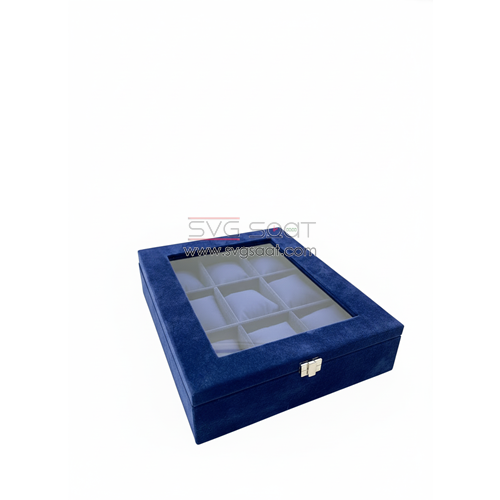 9 GÖZLÜ LÜX SAAT KUTUSU - LACİVERT