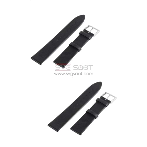 R4107 RODER DERİ KAYIŞ - SİYAH - 18MM