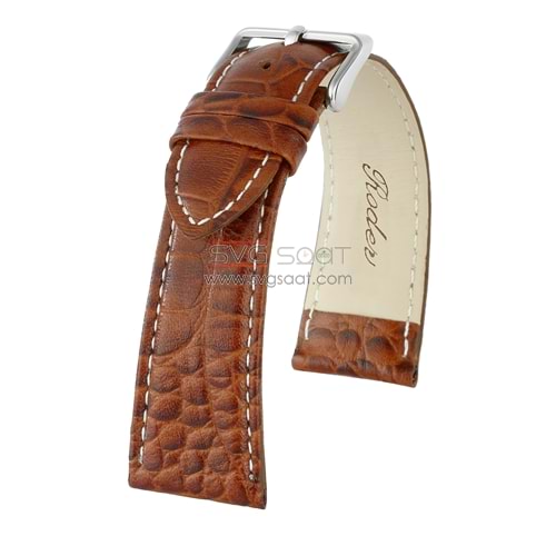 R4134W RODER DERİ KAYIŞ - TABA-BEYAZ - 24X20MM