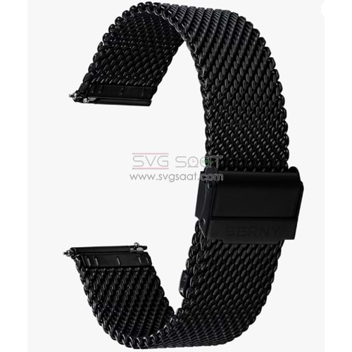 PASLANMAZ ÇELİK KORDON MK1003 - BL - 24MM