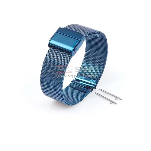 PASLANMAZ ÇELİK KORDON MK1003 - BLUE - 22MM