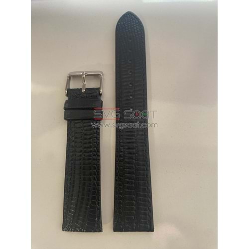 R4148S RODER DERİ KAYIŞ - SİYAH - 22MM